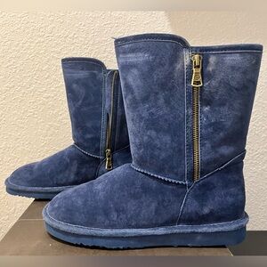 SOLD!!!!!! Suede Boots - Navy Blue